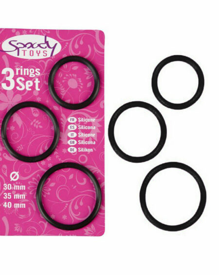 Sextoys Homme Pack de 3 Cockring Spoody Nine