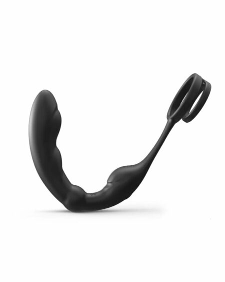 Sextoys Homme Stimulateur Prostatique Télécommandé avec Double Cockring P-Ring