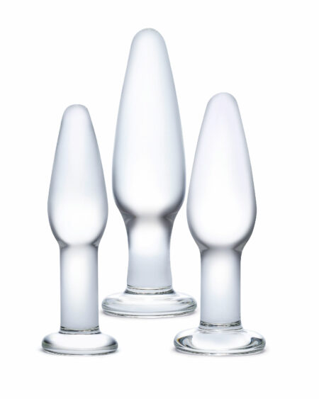 Sextoys Pour Tous Pack 3 Plug Anal en Verre Training Set